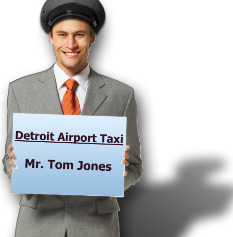 Uniformed Taxi Chauffeur with ID Badges